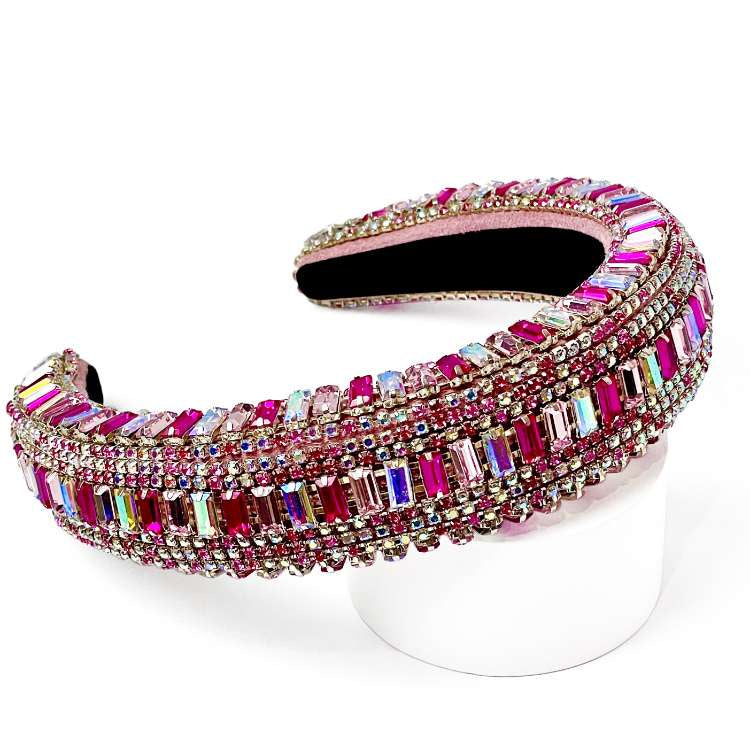 Candy Pink Rhinestone Headband