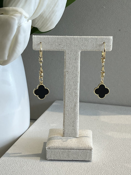 Clementine Hoop Earrings - Black