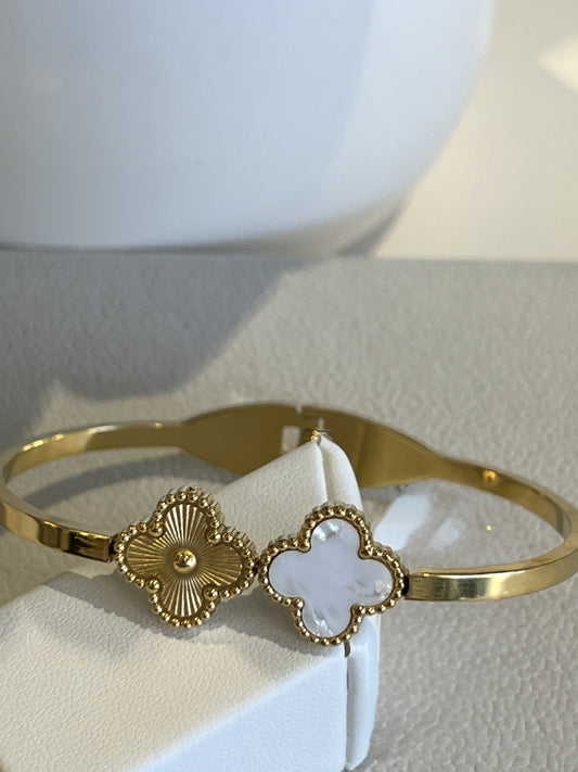 Clementine Bangle - White