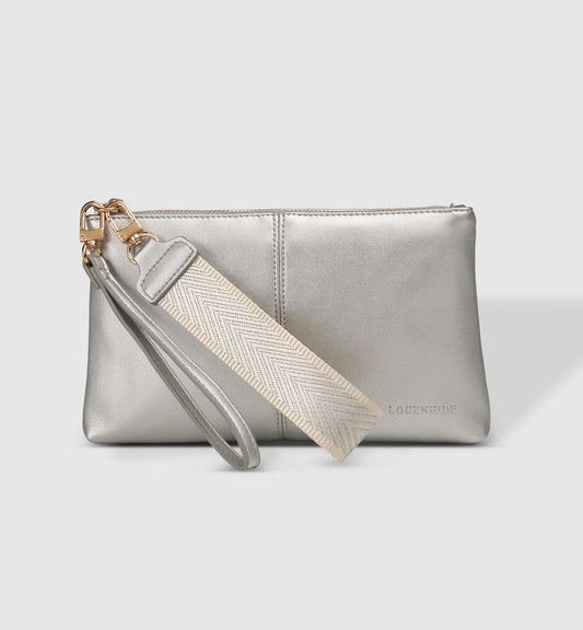 Mimi Clutch- Silver